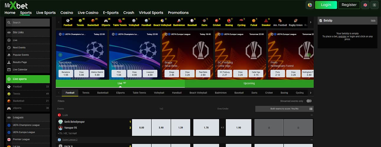 MrXbet sports betting